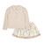 ADEE BRIE Beige Bow print skirt set W262513