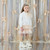 ADEE Girls BRANDY Beige Tulle bow dress W262711