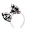 ADEE ALLIE Printed bow headband Black W261907