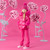 ADEE AVERY Hot Pink Short fur trim jacket W261202