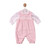 Mintini Girls TOP & DUNGAREE-PINK MB7421