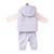 Mintini Boys TOP, TROUSER & GILET-IVORY/BLUE MB7305