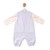 Mintini Boys TOP & DUNGAREE-IVORY/BLUE MB7303