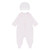 Blues Baby Pink Velour All in One With Hat BB3105P