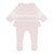 Blues Baby Girls Pink Knitted Set With Feet BB3155
