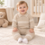 Blues Baby Boys Knitted Beige/Ivory Two Piece Set BB3165