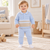 Blues Baby Boys Blue Knitted Polo Set BB3135