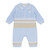 Blues Baby Boys Blue Knitted Romper BB3136