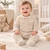 Blues Baby Beige Smocked Velour All In One BB3102BE