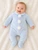 Martin Aranda 003-24335 Velour Suit with Pom Poms - Blue