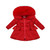 Kinder Boutique Red Stella Winter Coat with Fur & Sparkle Detail
