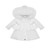 Kinder Boutique White Stella Winter Coat with Fur & Sparkle Detail