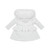 Kinder Boutique White Stella Winter Coat with Fur & Sparkle Detail