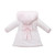 Kinder Boutique Pink Alana Winter Bow Coat with Fur & Sparkle Detail