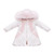 Kinder Boutique Pink Alana Winter Bow Coat with Fur & Sparkle Detail