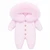 Kinder Boutique Molly Knitted Faux Fur Hood All in - Pink