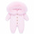 Kinder Boutique Molly Knitted Faux Fur Hood All in - Pink