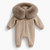 Kinder Boutique Aaron Faux Fur Hood All in One - Beige