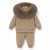Kinder Boutique Jacob Faux Fur Hood 2 Piece set - Beige