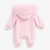 Kinder Boutique Jessica Faux Fur Hood All in One with Bows - Pink