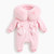 Kinder Boutique Jessica Faux Fur Hood All in One with Bows - Pink