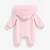 Kinder Boutique Jessica Faux Fur Hood All in One with Bows - Pink