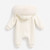 Kinder Boutique Jessica Faux Fur Hood All in One with Bows - Cream