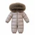 Kinder Boutique Alfie Winter Snowsuit with Faux Fur Hood - Beige