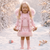 Kinder Boutique Ellie Faux Fur 2 Piece Skirt set with Bow - Pink