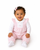 Amore Girls Pink Smocked Dungaree Set AM0116