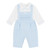 Amore Boys Blue Smocked Dungaree Set AM0123