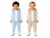 Amore Boys Blue Knitted 3 Piece Gilet Set AM0129