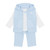 Amore Boys Blue Knitted 3 Piece Gilet Set AM0129