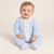 Emile et Rose - Miles Boys Blue Bear Embroidery Babygrow