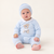 Emile et Rose - Milo Boys Blue Knit All In One & Hat