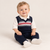 Emile et Rose - Kendrick Boys Navy Traditional 3 Piece Shirt, Fairisle Tank Top & Trouser Set