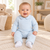 Pastels & Co Boy Blue Herringbone Smash Dungaree Set - Charlie