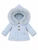 Martin Aranda 018-10331 Knitted Coat With Faux Fur Trim Hood - Blue