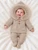 Martin Aranda 018-10331 Knitted Coat With Faux Fur Trim Hood - Beige