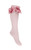 DAGA 10847 Pink Knee High Socks with Bow