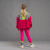 ADee Bonini BNA726 Trail 1/4 zip fleece - Hot Pink