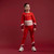 ADee Bonini BNA824 Motion Long sleeve panel top - Red