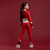ADee Bonini BNA824 Motion Long sleeve panel top - Red