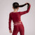 ADee Bonini BNC018 Revive Piping long sleeve sports top - Burgundy