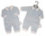 My Little Chick Baby Boys Romper Babygrow with Hearts and Panda Embroidery BIS-2020-2564