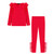 Miss K Red Shoulder Tulle Co-ord Set 2-12 Years