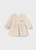 Mayoral Girls pleated velvet dress Beige 902