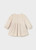 Mayoral Girls pleated velvet dress Beige 902