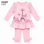 Giorgio Bambini Girls Paris Frill Legging Set Pink YG207