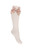 DAGA 10736 Sparkle Blush Knee High Sock with Bow